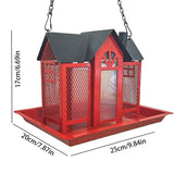 Charming House-Shaped Hanging Bird Feeder