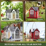 Charming House-Shaped Hanging Bird Feeder