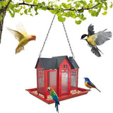 Charming House-Shaped Hanging Bird Feeder