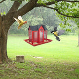 Charming House-Shaped Hanging Bird Feeder