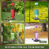 Purple Elegant Hanging Hummingbird Feeder