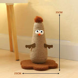 Yellow Adorable Chick Cat Scratching Post