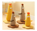 Yellow Adorable Chick Cat Scratching Post