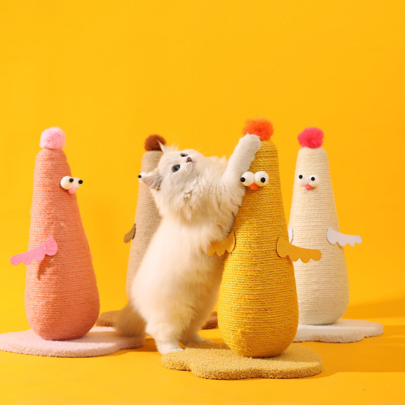 Pink Adorable Chick Cat Scratching Post