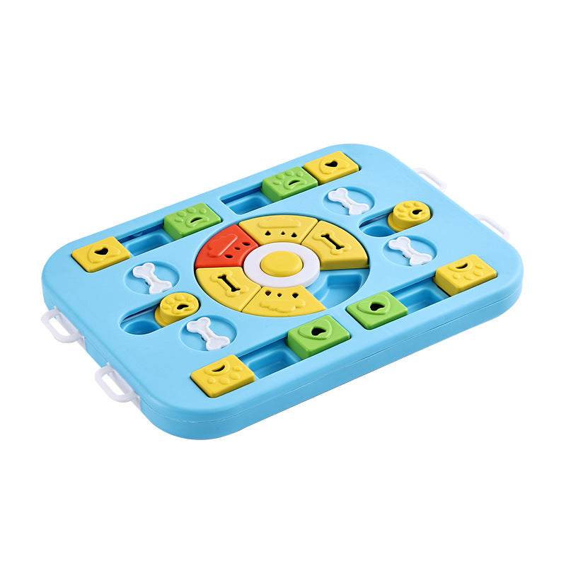 Blue Advanced Interactive Dog Puzzle Toy