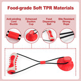Red Interactive Dog Suction Cup Tug Toy
