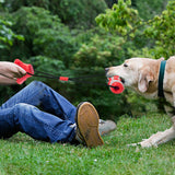 Red Interactive Dog Suction Cup Tug Toy