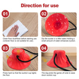 Red Interactive Dog Suction Cup Tug Toy