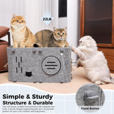 Foldable Felt Cat House for Cats and Small Dogs