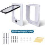 4-Way Locking Pet Flap Door for Cats and Small Dogs