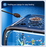 Black Modern Desktop Aquarium & Turtle Tank