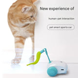 Interactive Smart Cat Toy Car - USB Rechargeable (orange)