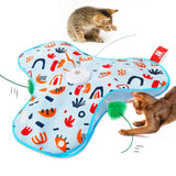 White Interactive Cat Play Tunnel & Hunting Cover