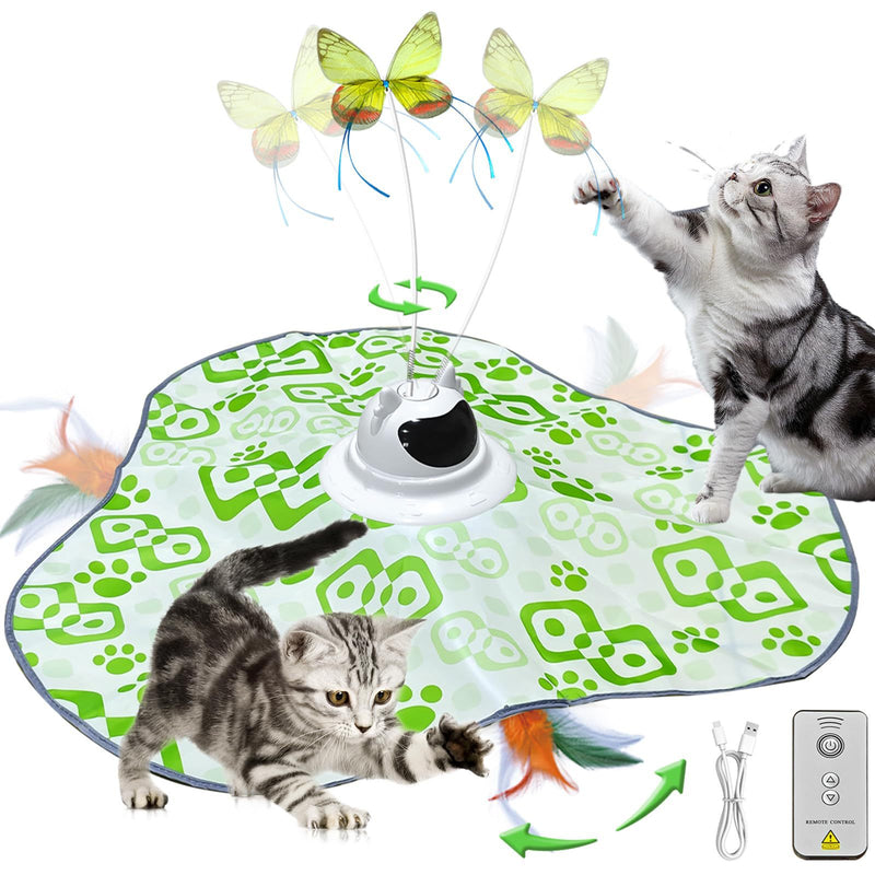 Green Interactive Cat Play Tunnel & Hunting Cover
