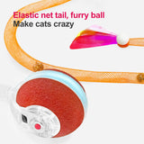 Red Interactive Smart Electric Cat Toy Ball