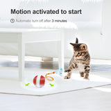 Blue Interactive Smart Electric Cat Toy Ball