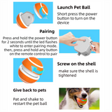 Orange Durable TPU Smart Interactive Electric Pet Toy Ball