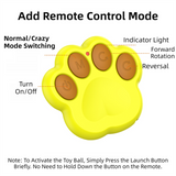 Orange Durable TPU Smart Interactive Electric Pet Toy Ball