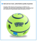 2 Pack Interactive Dog Giggle Ball Set Green Wobble Sound Toy & White Glow in the Dark Luminous Ball
