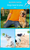 2 Pack Interactive Dog Giggle Ball Toy Wobble Sound Fetch Toy