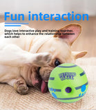 2 Pack Interactive Dog Giggle Ball Toy Wobble Sound Fetch Toy