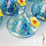 Outdoor Hand-Blown Glass Bird Feeder