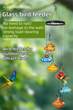 Outdoor Hand-Blown Glass Bird Feeder