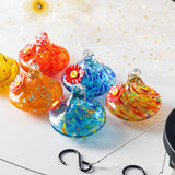 Outdoor Hand-Blown Glass Bird Feeder