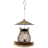 Fine mesh strainer + 3 water cups + lids Whimsical Cat Shaped Metal Bird Feeder
