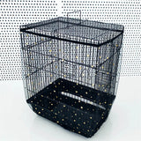 XL Black Star Large Bird Cage Seed Catcher Net Cover