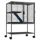 VEVOR 34" 2-Tier Metal Rolling Ferret Cage with Tray and Ramp