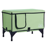 VEVOR Elevated Heated Cat House - Green (Large)