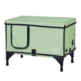VEVOR Elevated Heated Cat House - Green (Large)
